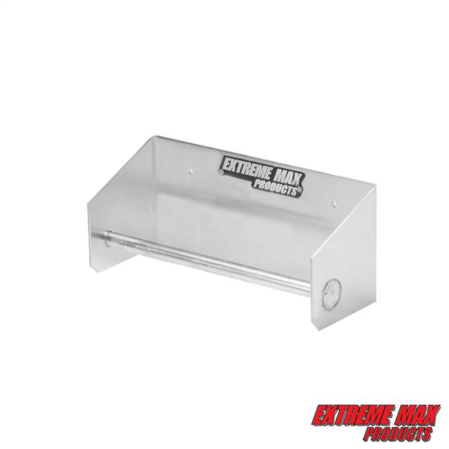 Extreme Max 5001.6188 Two-Piece 9" Wall-Mount Aluminum Ratchet Strap Tie-Down Hanger for Race Trailer, Garage, Shop, Enclosed Trailer, Toy Hauler - Silver