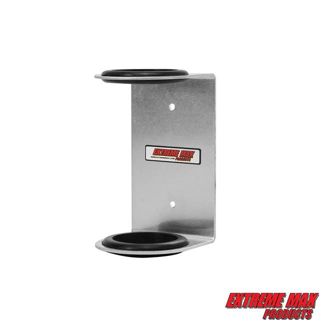 Extreme Max 5001.6219 Wall-Mount Aluminum Wall-Mount Flashlight Holder for Race Trailer, Garage, Shop, Enclosed Trailer, Toy Hauler