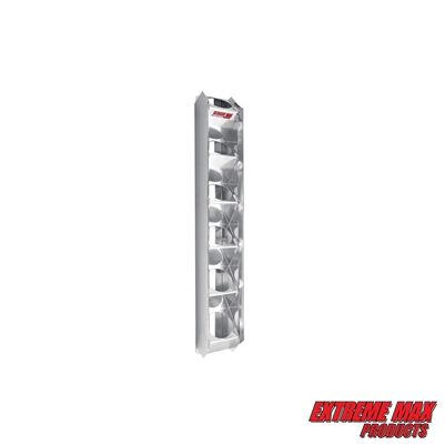 Extreme Max 5001.6234 Wall-Mount Vertical Angled Aluminum Aerosol Storage Rack - 6-Can Capacity