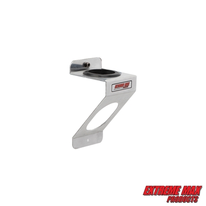 Extreme Max 5001.6308 Wall-Mounted Aluminum Flashlight Holder for Enclosed Race Trailer, Shop, Garage, Storage - Silver