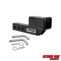 Extreme Max 5001.6507 Solid Shank Receiver Extension - 2" Rise, Includes Two Hitch Pins