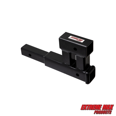 Extreme Max 5001.6527 Dual Tow Hitch Extension Receiver for 2" Receiver - 4,000 lbs. GTW