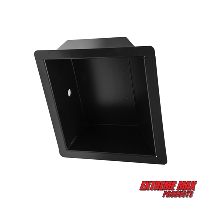 Extreme Max 5001.6669 Aluminum Flush-Mount Recessed Light Bucket - Black