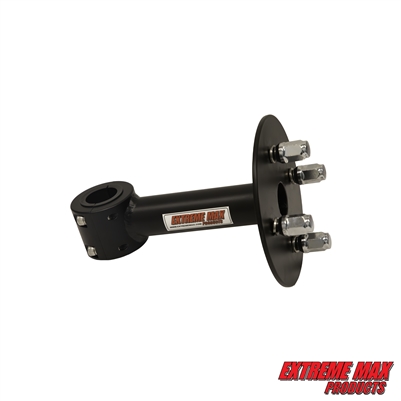 Extreme Max 5001.6769 Straight Tube Spare Tire Mount for Polaris RZR XP Turbo, 1-3/4" Clamp with Bushings Down to 1-1/2"