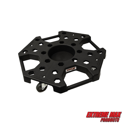 Extreme Max 5001.6815 Tire Moving Dolly with Locking Casters and Tight Grip Handles for Garage, Shop, or Trailer Use - Holds 5-8 Tires Up to 300 lbs.
