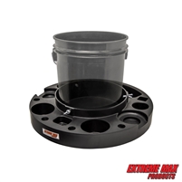 Extreme Max 5001.6818 Bucket Dolly - Mobile Detailing Caddy for 3.5 to 6 Gallon Pails, Spray Bottle & Tool Trays, 5 Swivel Casters, 200 lb. Capacity