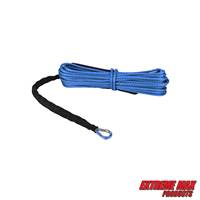 Extreme Max 5600.3078 "The Devil's Hair" Synthetic ATV / UTV Winch Rope -  Blue