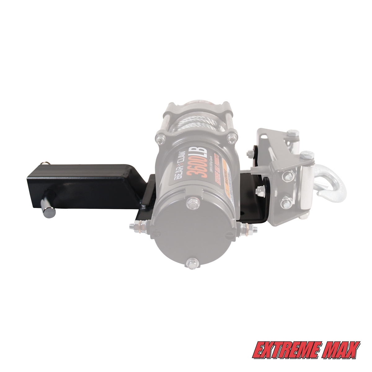 Extreme Max 5600 3084 Universal 2 Receiver Hitch Winch Mount For Atv