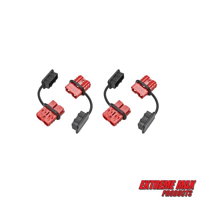 Extreme Max 5600.3102.2 Quick Connect Battery Plug for ATV/UTV Winches - 2-Pack