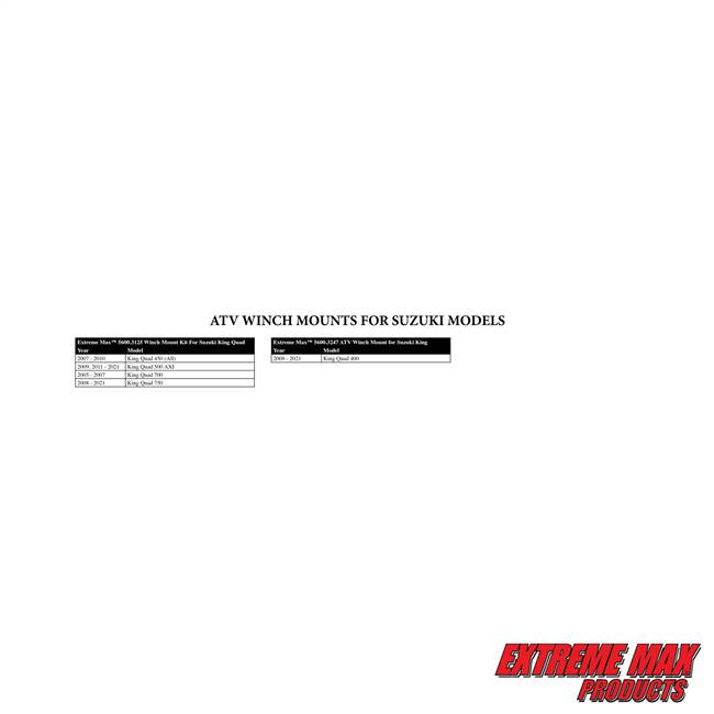 KF 48" Snow Plow Blade Mount Kt Suzuk Kng Quad 450 500 700 750 2005