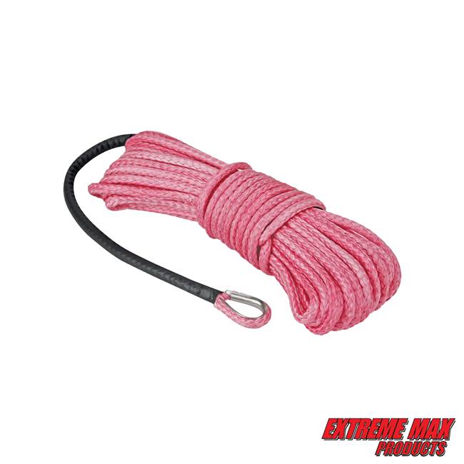 Extreme Max 5600.3221 "The Devil's Hair" ATV / UTV Winch Rope - Pink