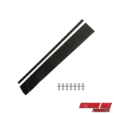 Extreme Max 5600.3378 Universal Rubber Snow Flap Kit for 48" ATV Snow Plow Blade for Side by Side & 4-Wheeler