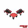 Extreme Max 5800.0228 V-Slides Snowmobile Dolly System - Steel, Red