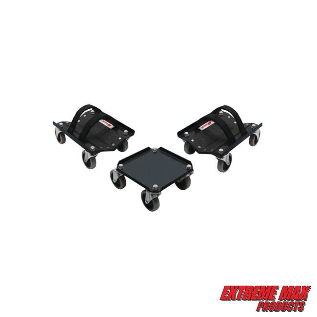 Extreme Max 5800.0232 V-Slides Snowmobile Dolly System - Steel, Black