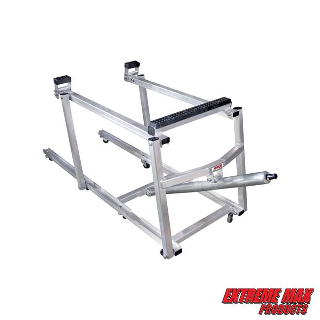 Extreme Max 5800.1184 Deluxe Aluminum Snowmobile Lift - Wheel Kit Included