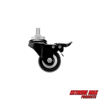 Extreme Max 5800.1193.3 Replacement Caster Wheel with Brake for 5800.1184 Aluminum Snowmobile Lift - Each