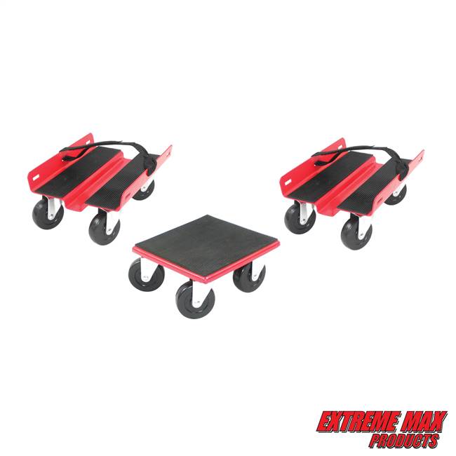 Extreme Max 5800.2000 Economy Snowmobile Dolly System - Red